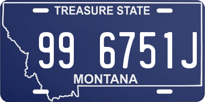 MT license plate 996751J