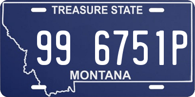 MT license plate 996751P