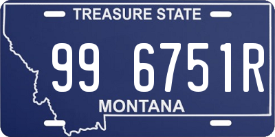 MT license plate 996751R