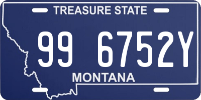 MT license plate 996752Y