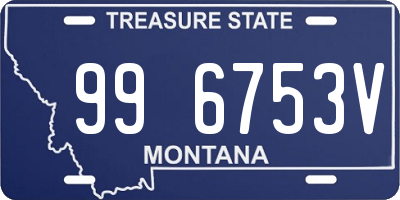 MT license plate 996753V