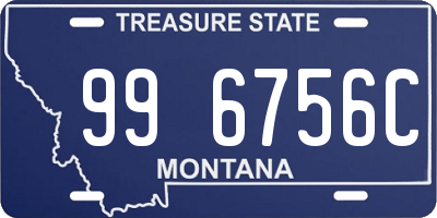 MT license plate 996756C