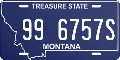 MT license plate 996757S