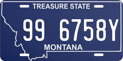 MT license plate 996758Y