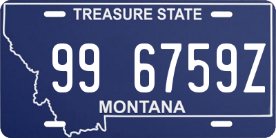 MT license plate 996759Z