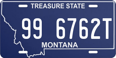 MT license plate 996762T