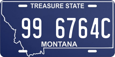 MT license plate 996764C