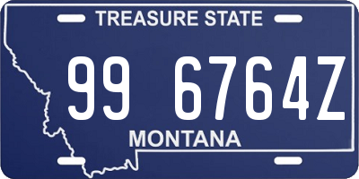 MT license plate 996764Z