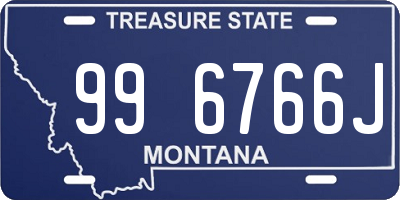 MT license plate 996766J