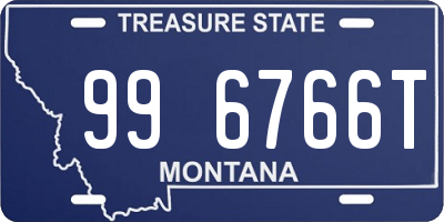 MT license plate 996766T