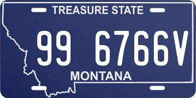 MT license plate 996766V