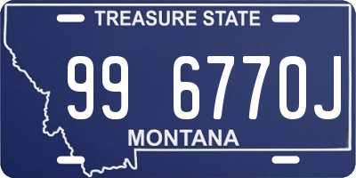 MT license plate 996770J