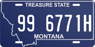 MT license plate 996771H