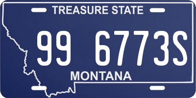 MT license plate 996773S