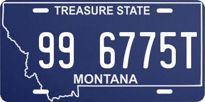 MT license plate 996775T