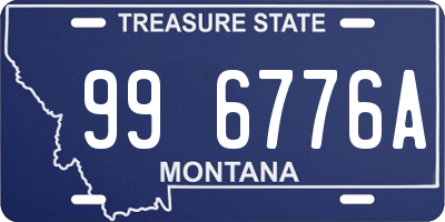 MT license plate 996776A