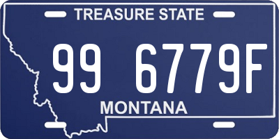 MT license plate 996779F