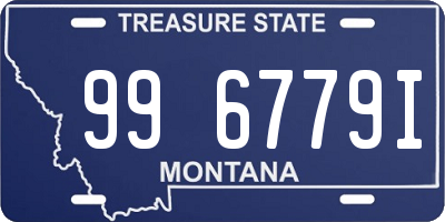 MT license plate 996779I