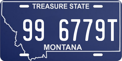 MT license plate 996779T