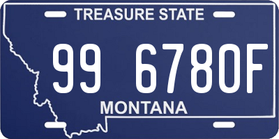 MT license plate 996780F