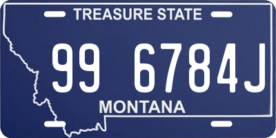 MT license plate 996784J