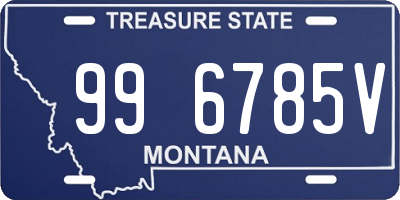 MT license plate 996785V