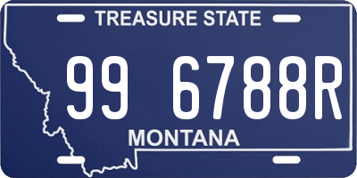 MT license plate 996788R