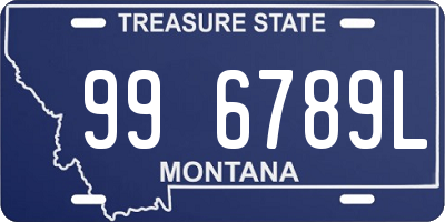 MT license plate 996789L