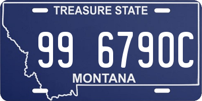 MT license plate 996790C