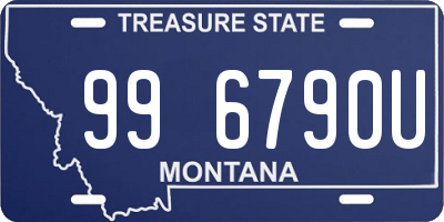 MT license plate 996790U