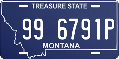 MT license plate 996791P