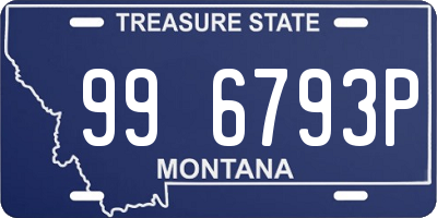 MT license plate 996793P