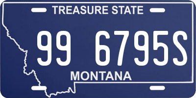 MT license plate 996795S