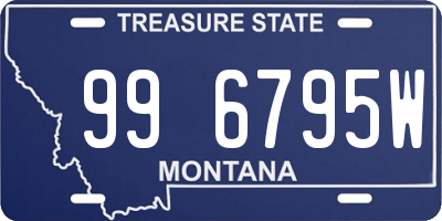 MT license plate 996795W