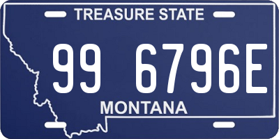 MT license plate 996796E