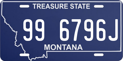 MT license plate 996796J