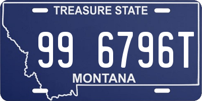 MT license plate 996796T