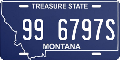 MT license plate 996797S