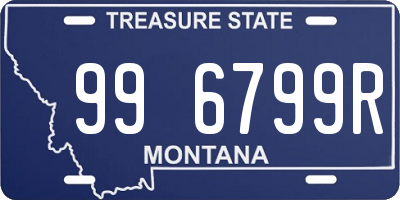 MT license plate 996799R