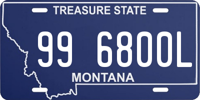 MT license plate 996800L