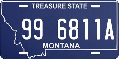 MT license plate 996811A