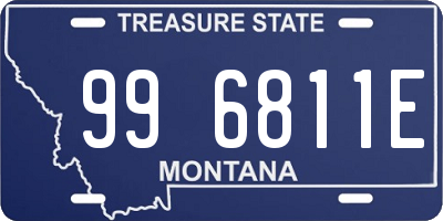 MT license plate 996811E