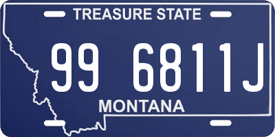 MT license plate 996811J