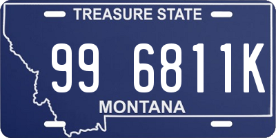 MT license plate 996811K