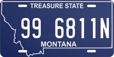 MT license plate 996811N