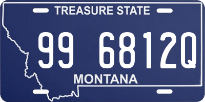 MT license plate 996812Q