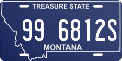 MT license plate 996812S