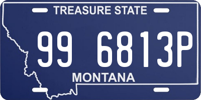 MT license plate 996813P