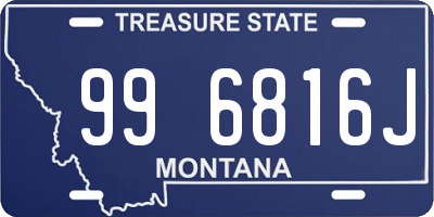 MT license plate 996816J