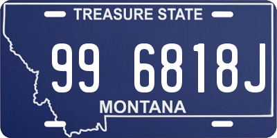 MT license plate 996818J